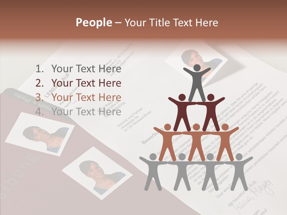 White Holding Hands Close Up PowerPoint Template