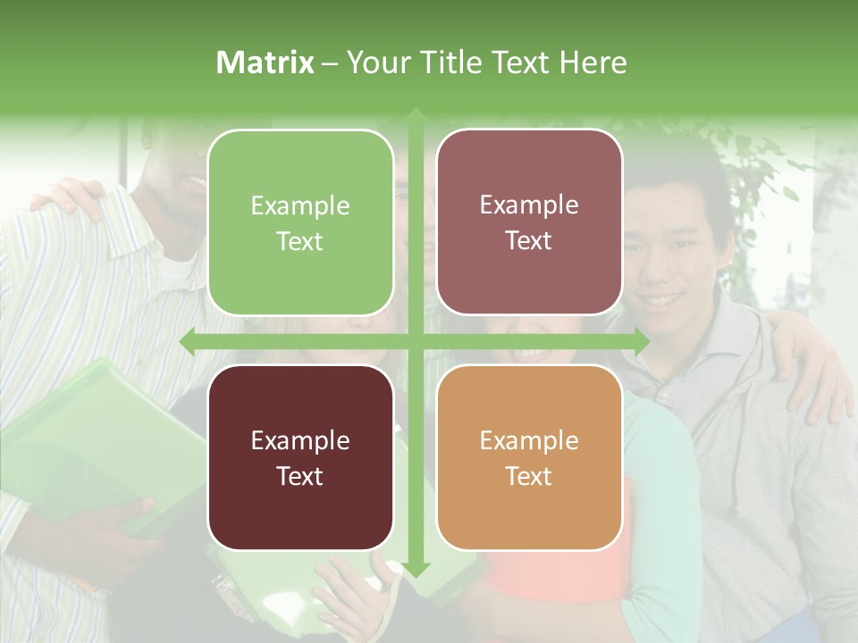 Touching Grandmother Senior PowerPoint Template