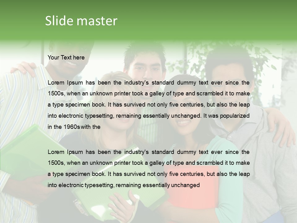 Touching Grandmother Senior PowerPoint Template