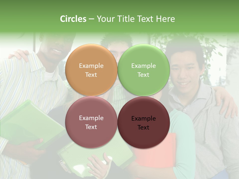 Touching Grandmother Senior PowerPoint Template