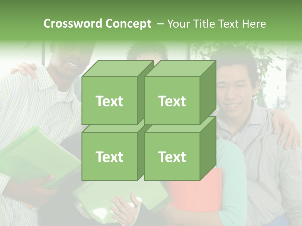 Touching Grandmother Senior PowerPoint Template