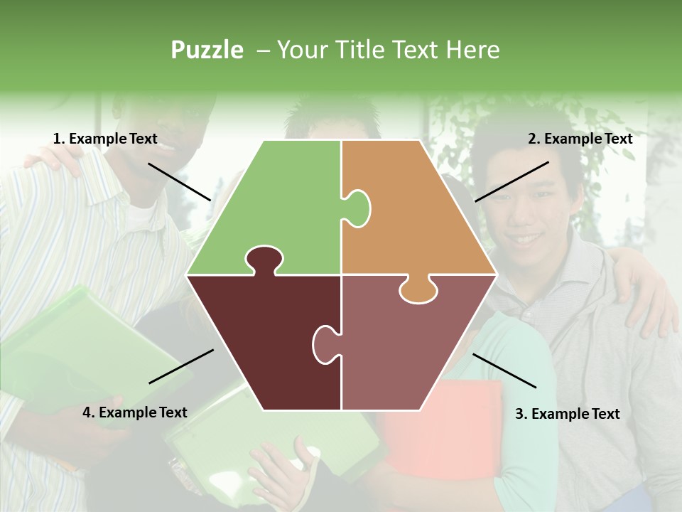 Touching Grandmother Senior PowerPoint Template