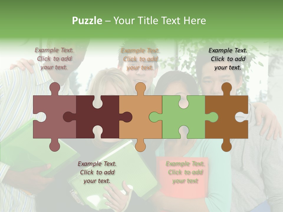 Touching Grandmother Senior PowerPoint Template