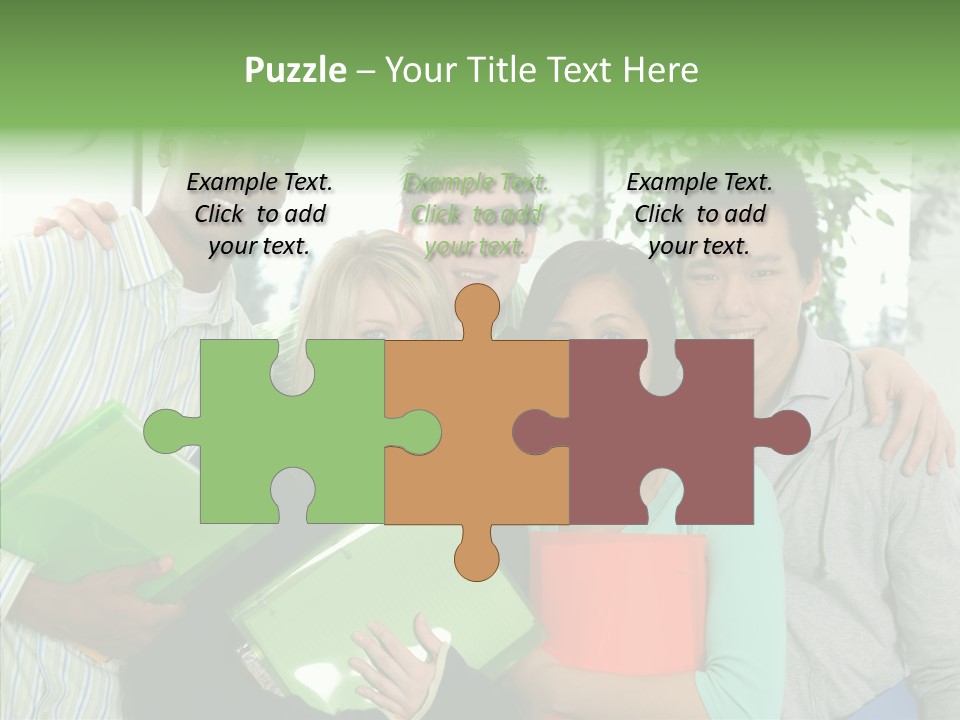 Touching Grandmother Senior PowerPoint Template