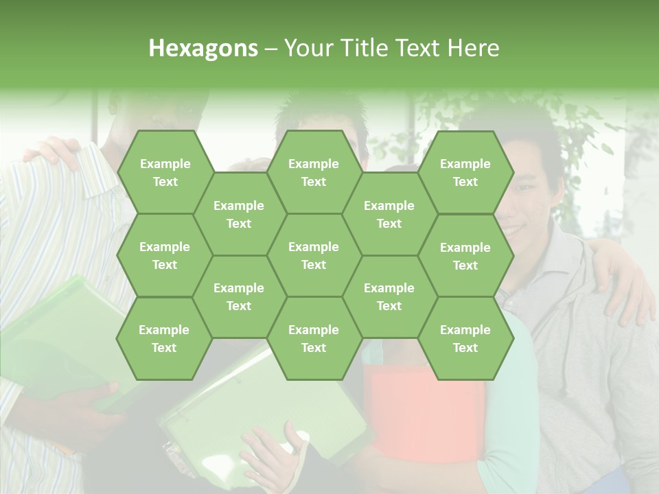 Touching Grandmother Senior PowerPoint Template