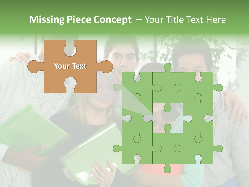 Touching Grandmother Senior PowerPoint Template