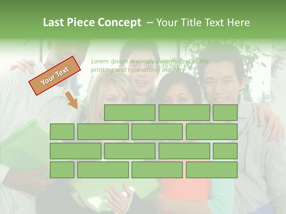 Touching Grandmother Senior PowerPoint Template