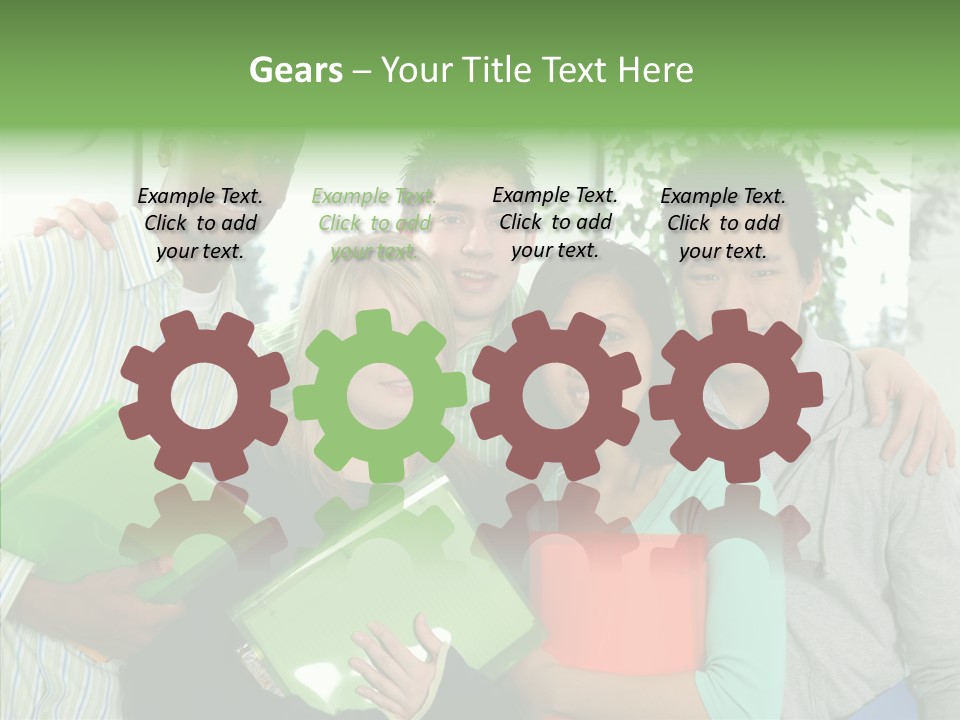 Touching Grandmother Senior PowerPoint Template