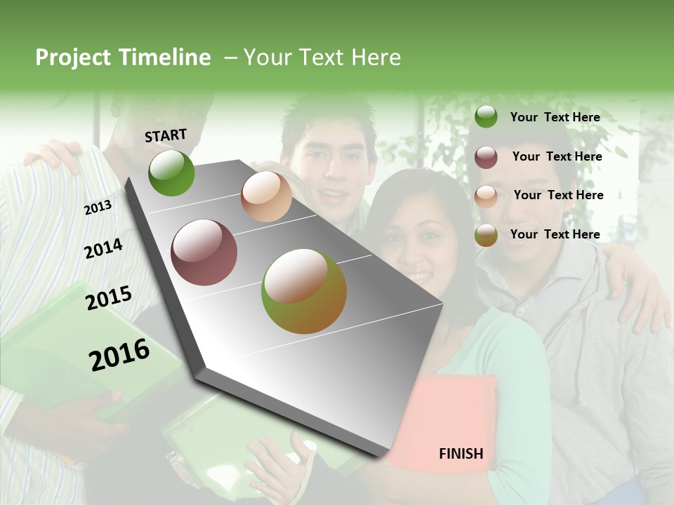 Touching Grandmother Senior PowerPoint Template