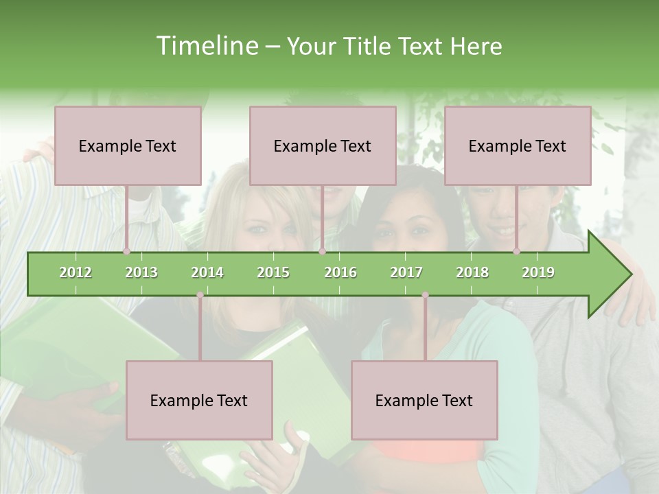 Touching Grandmother Senior PowerPoint Template