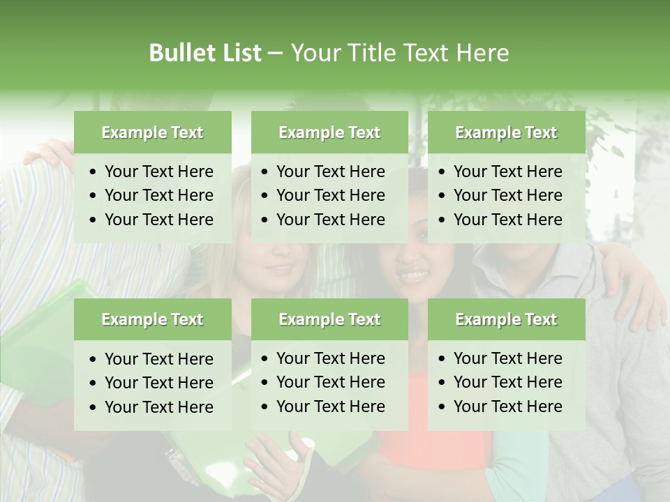 Touching Grandmother Senior PowerPoint Template