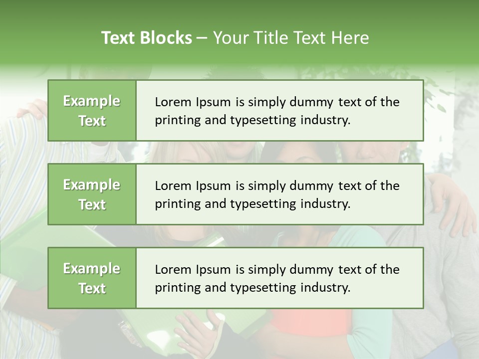 Touching Grandmother Senior PowerPoint Template