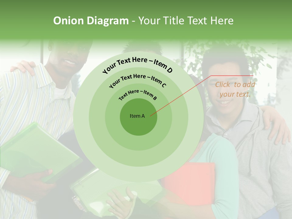 Touching Grandmother Senior PowerPoint Template