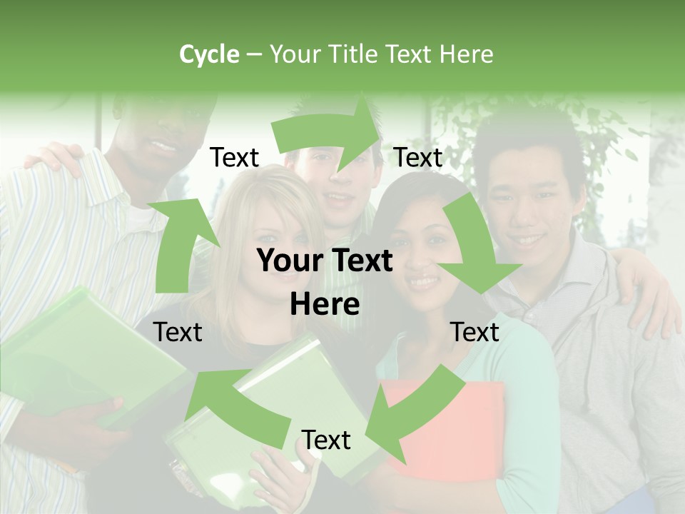 Touching Grandmother Senior PowerPoint Template