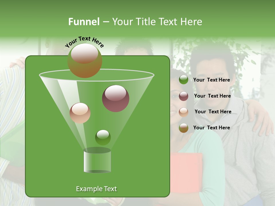 Touching Grandmother Senior PowerPoint Template