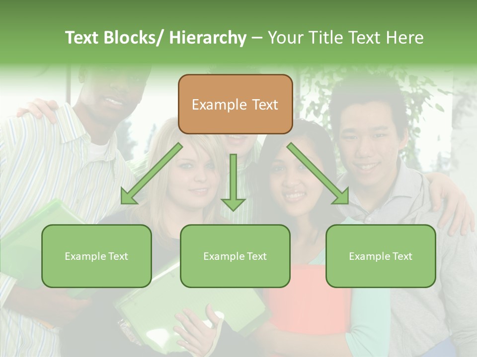 Touching Grandmother Senior PowerPoint Template