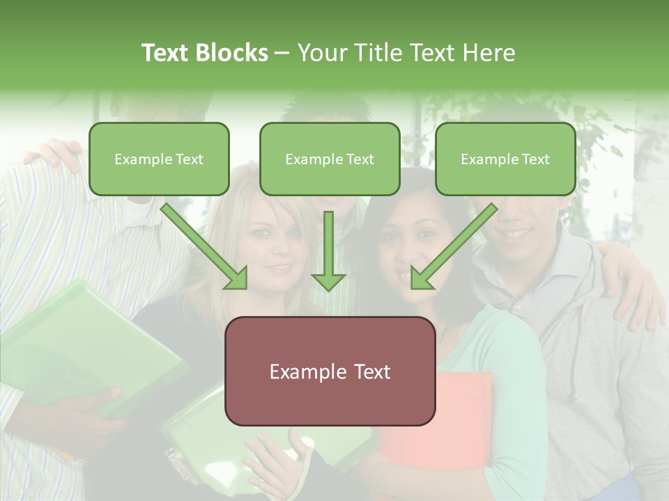 Touching Grandmother Senior PowerPoint Template