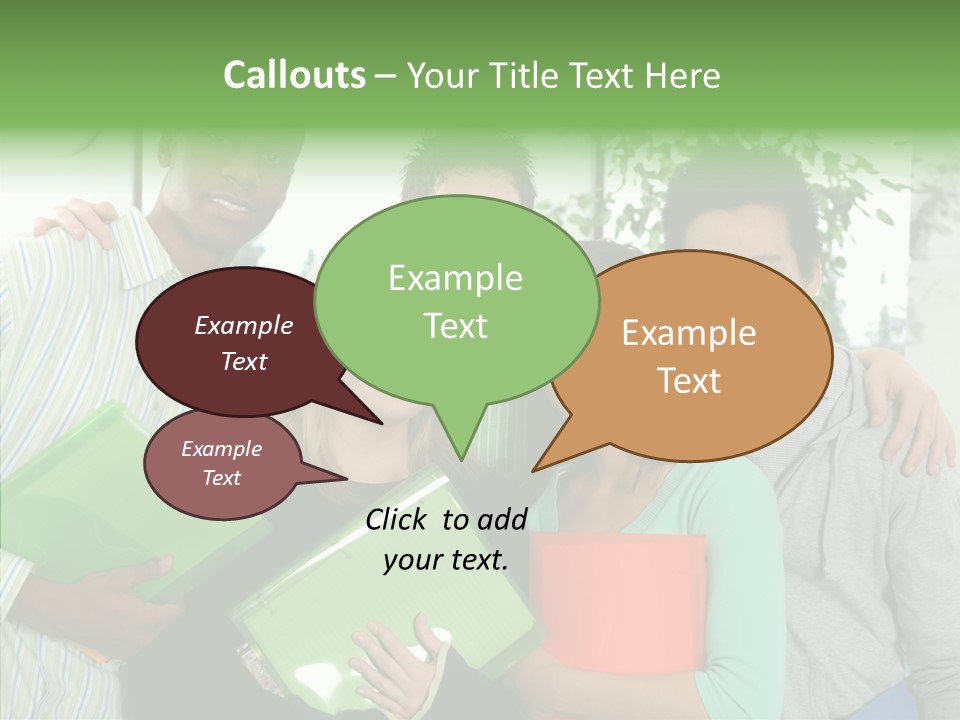 Touching Grandmother Senior PowerPoint Template