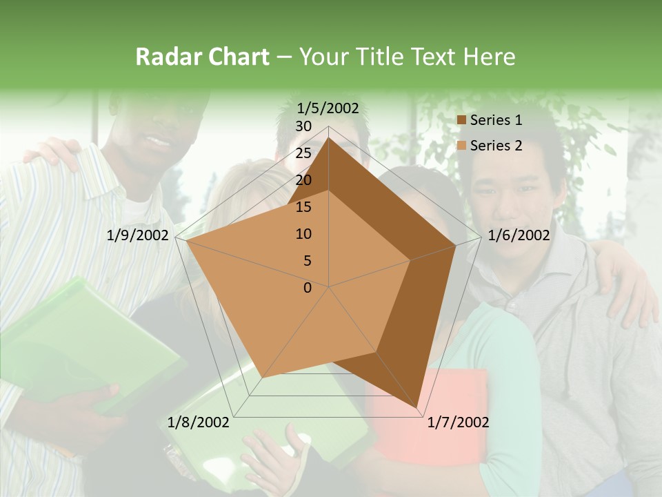 Touching Grandmother Senior PowerPoint Template