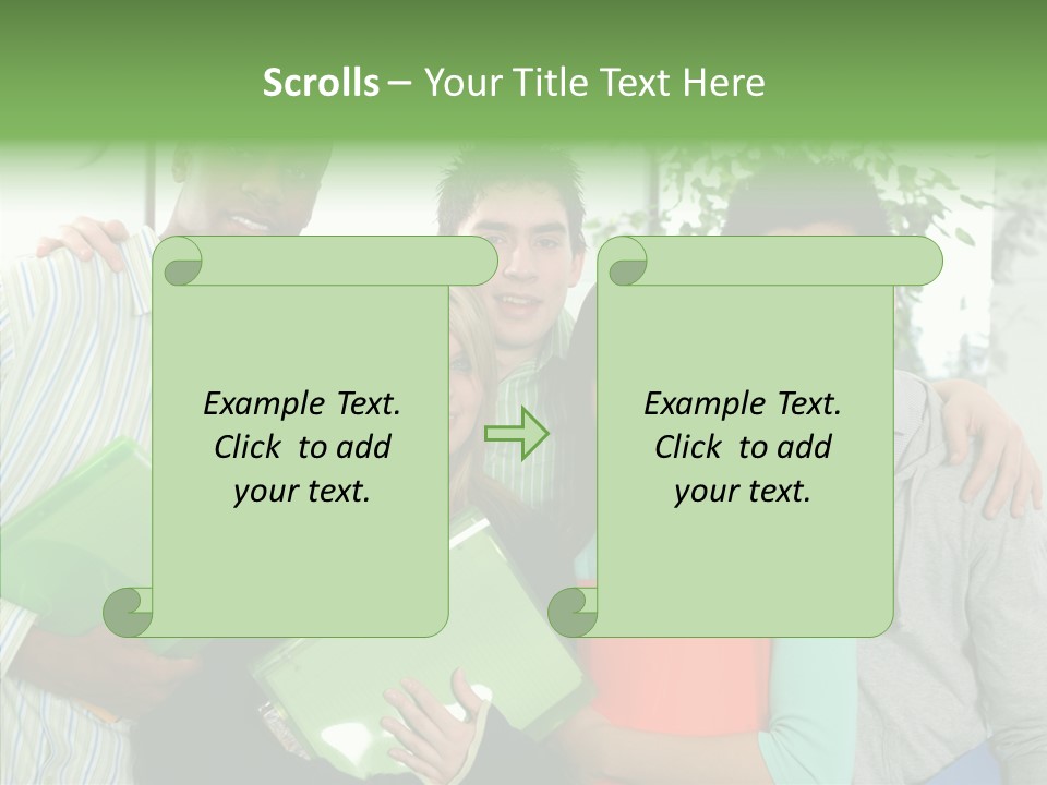 Touching Grandmother Senior PowerPoint Template