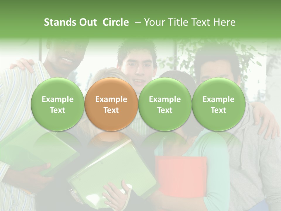 Touching Grandmother Senior PowerPoint Template