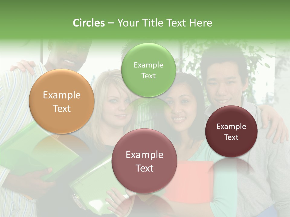 Touching Grandmother Senior PowerPoint Template