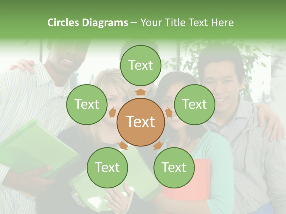 Touching Grandmother Senior PowerPoint Template