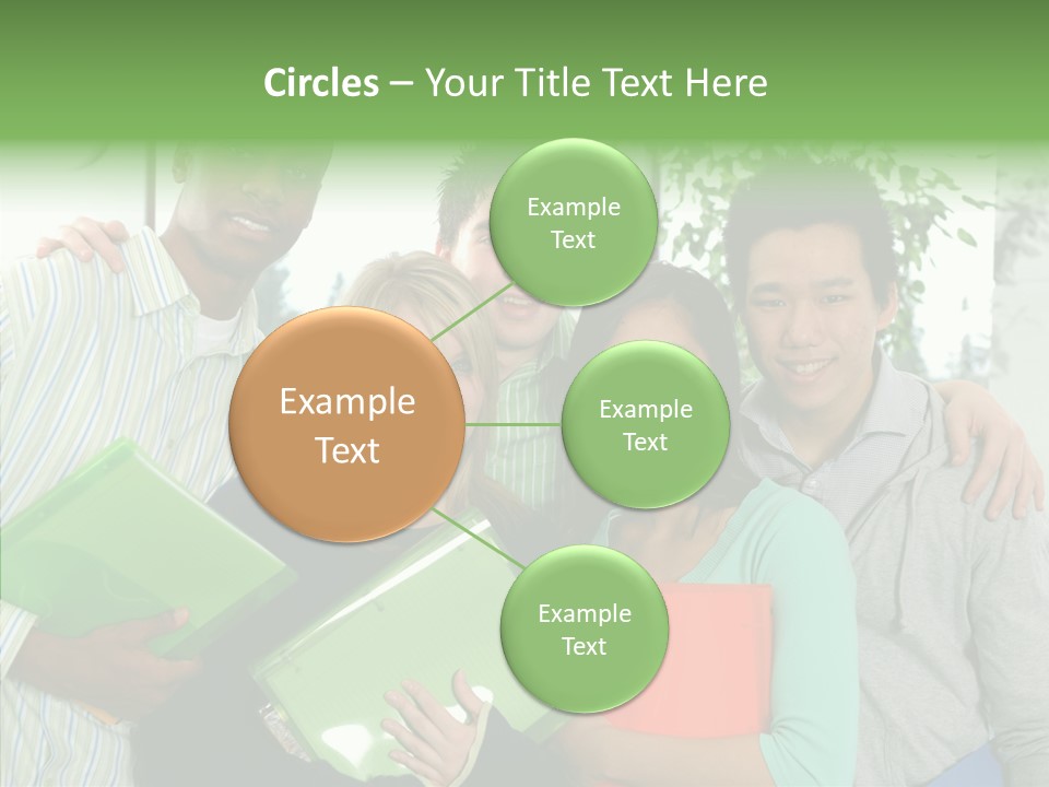 Touching Grandmother Senior PowerPoint Template