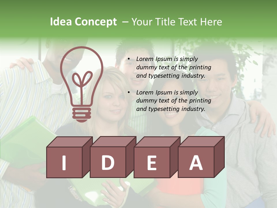 Touching Grandmother Senior PowerPoint Template