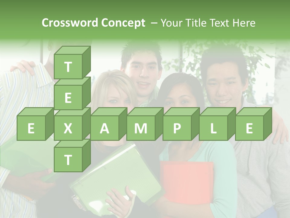 Touching Grandmother Senior PowerPoint Template