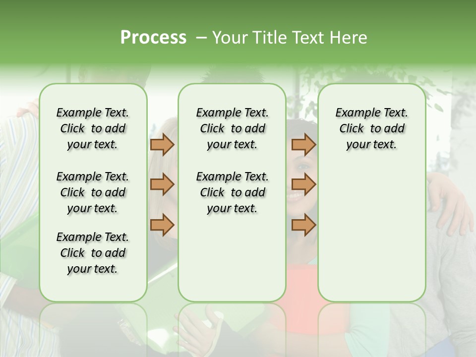 Touching Grandmother Senior PowerPoint Template