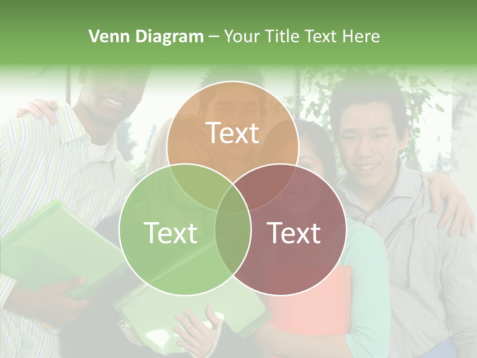 Touching Grandmother Senior PowerPoint Template