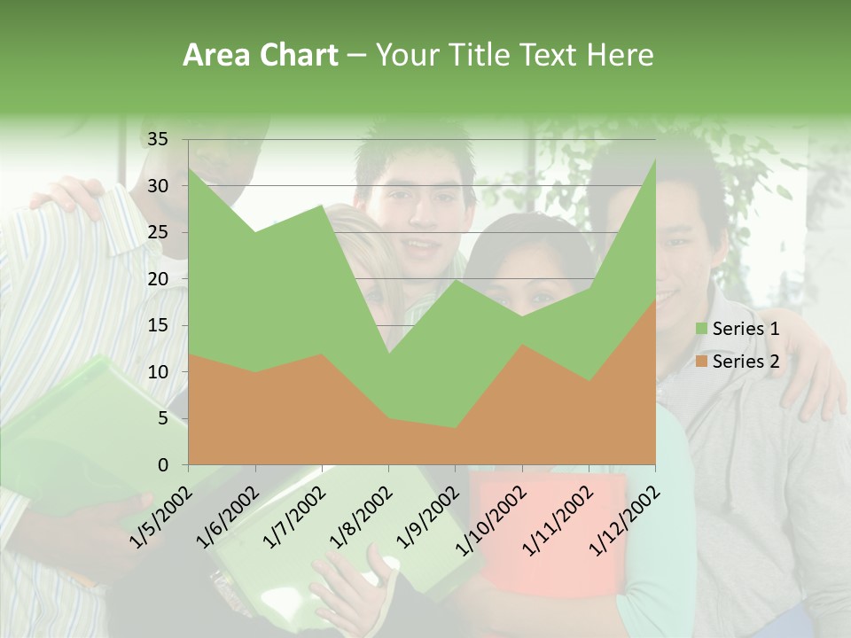 Touching Grandmother Senior PowerPoint Template