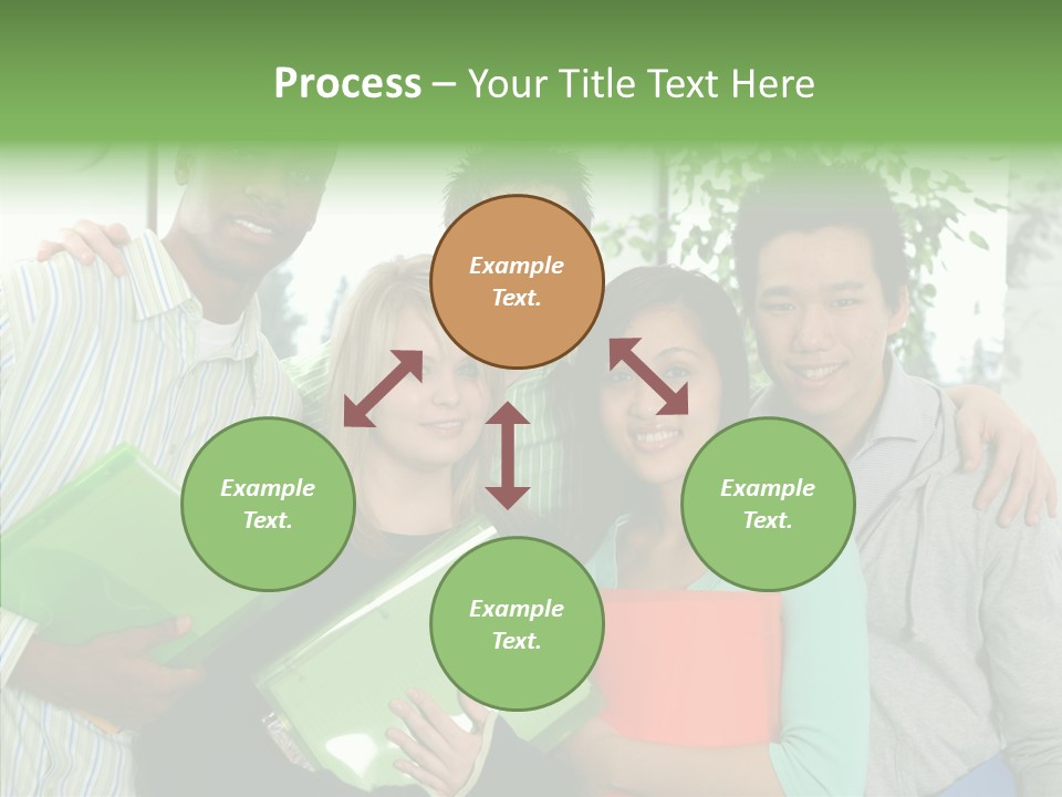 Touching Grandmother Senior PowerPoint Template