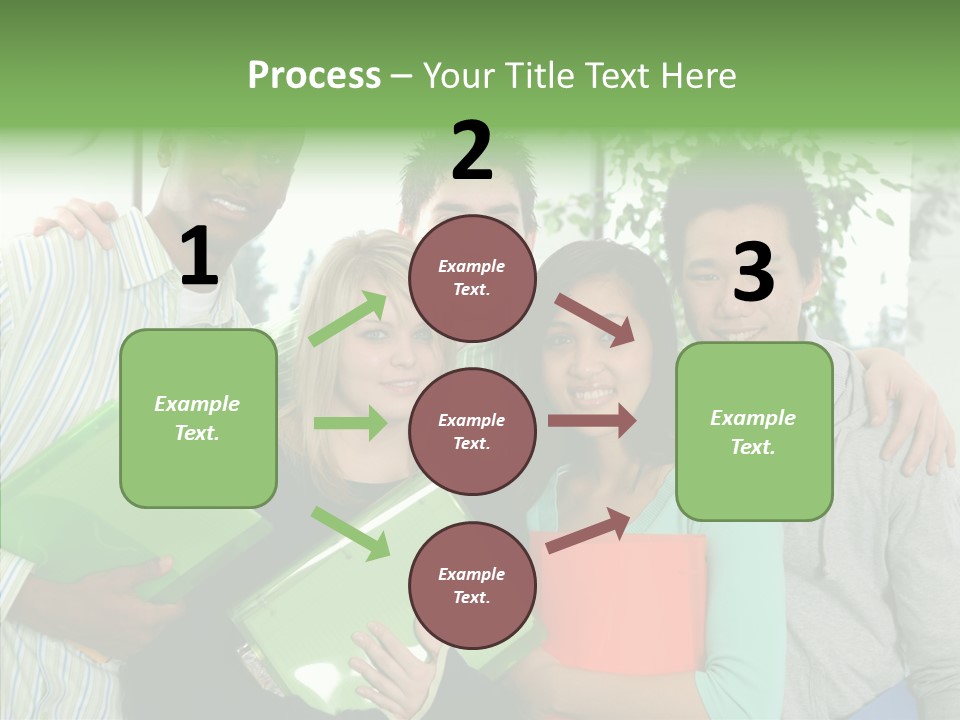 Touching Grandmother Senior PowerPoint Template