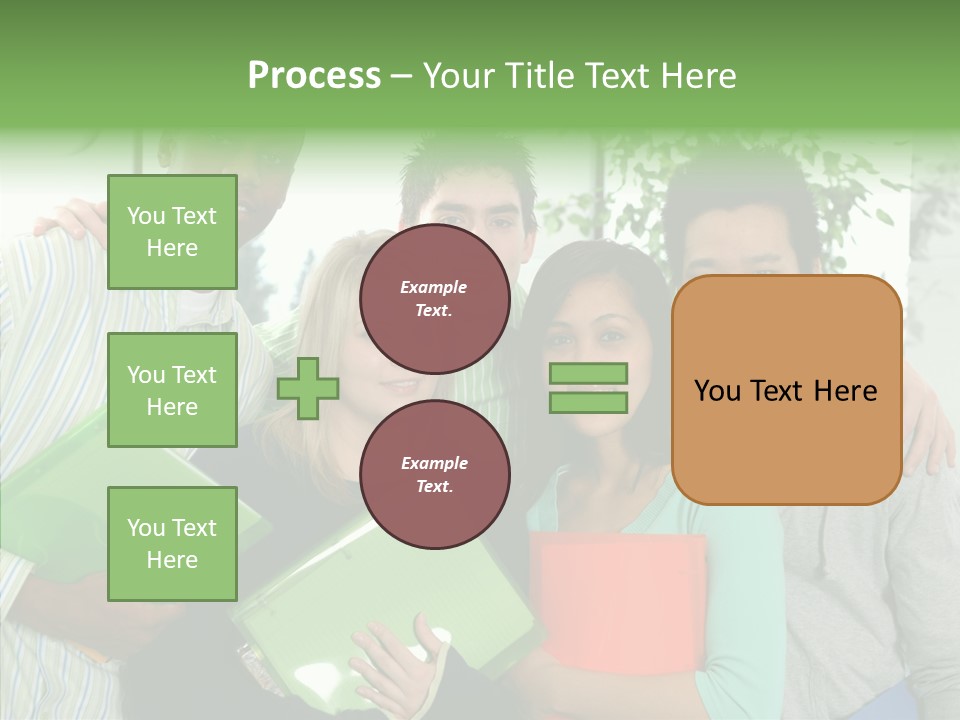 Touching Grandmother Senior PowerPoint Template