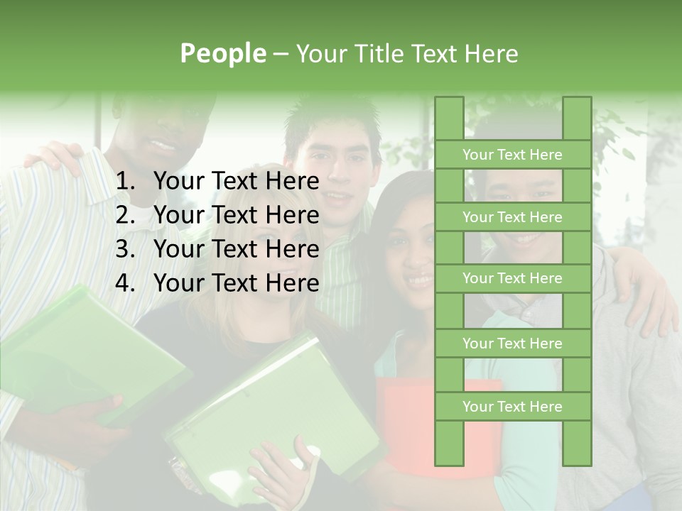 Touching Grandmother Senior PowerPoint Template