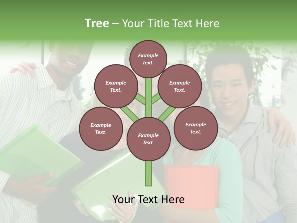 Touching Grandmother Senior PowerPoint Template