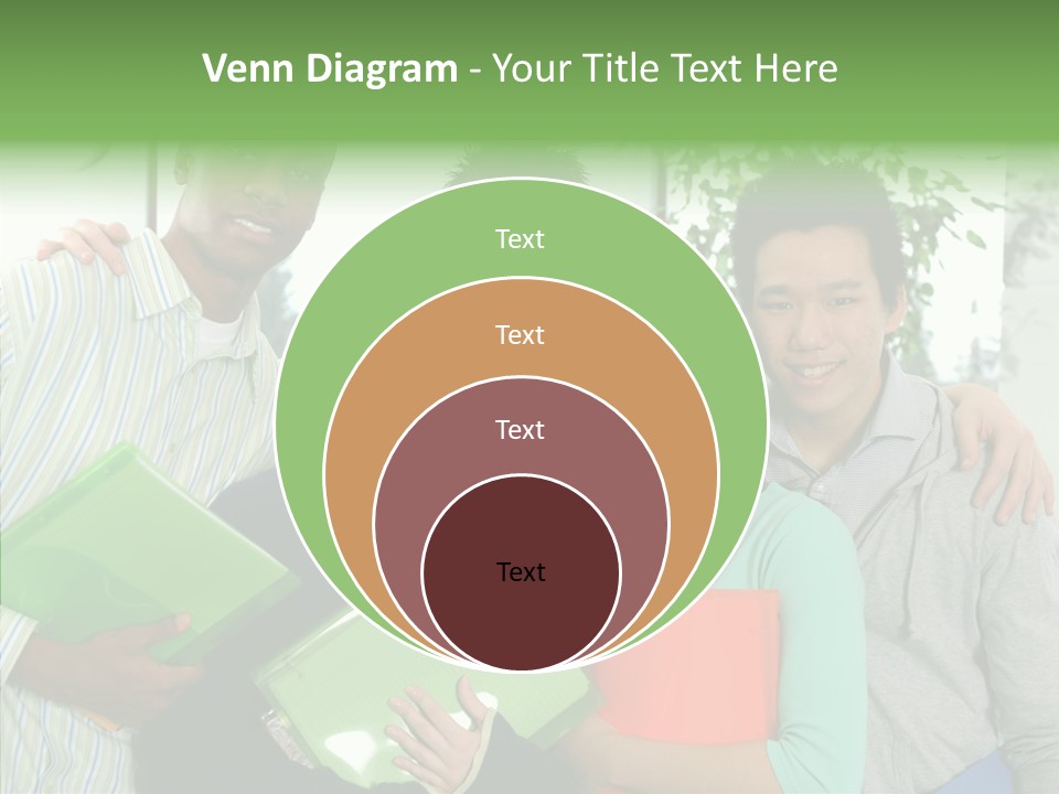 Touching Grandmother Senior PowerPoint Template
