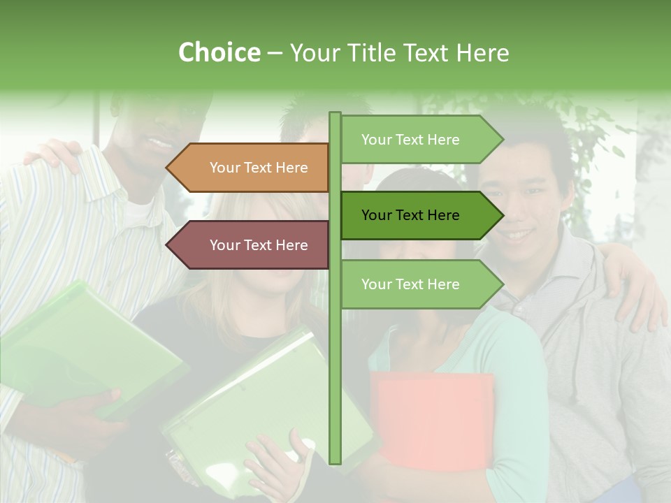 Touching Grandmother Senior PowerPoint Template