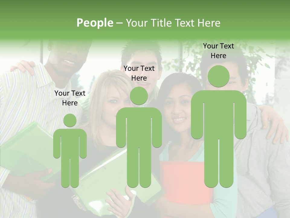 Touching Grandmother Senior PowerPoint Template