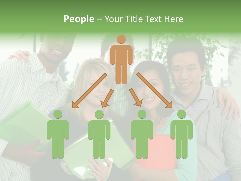 Touching Grandmother Senior PowerPoint Template