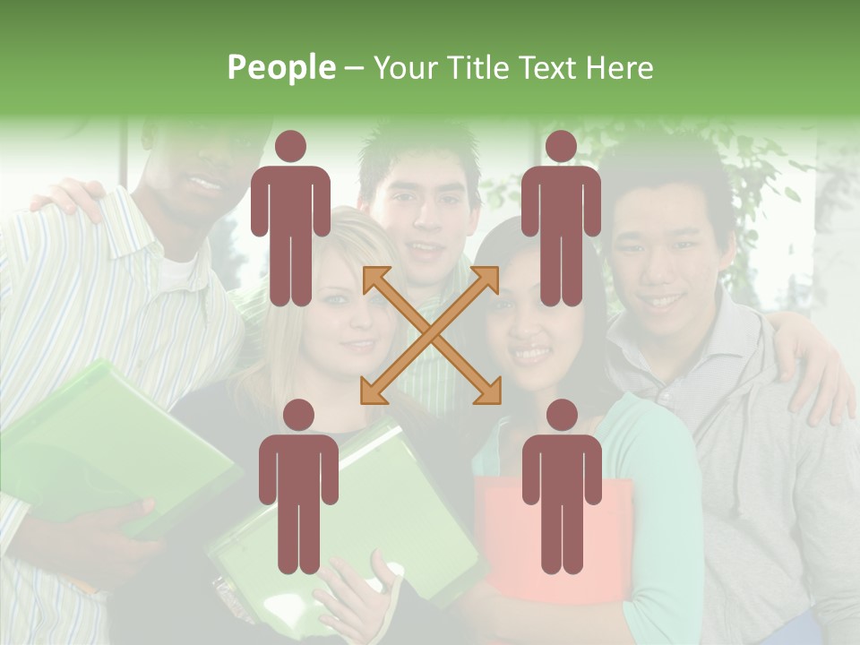 Touching Grandmother Senior PowerPoint Template