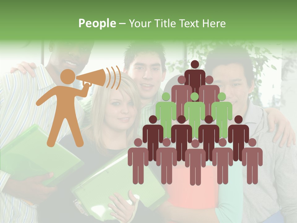 Touching Grandmother Senior PowerPoint Template