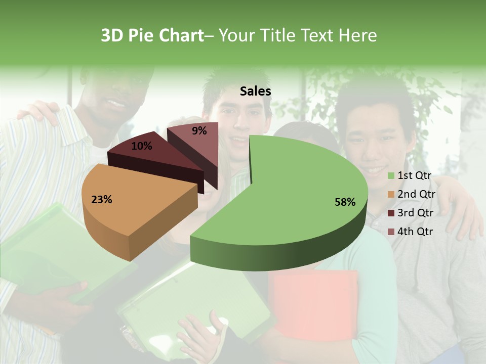 Touching Grandmother Senior PowerPoint Template