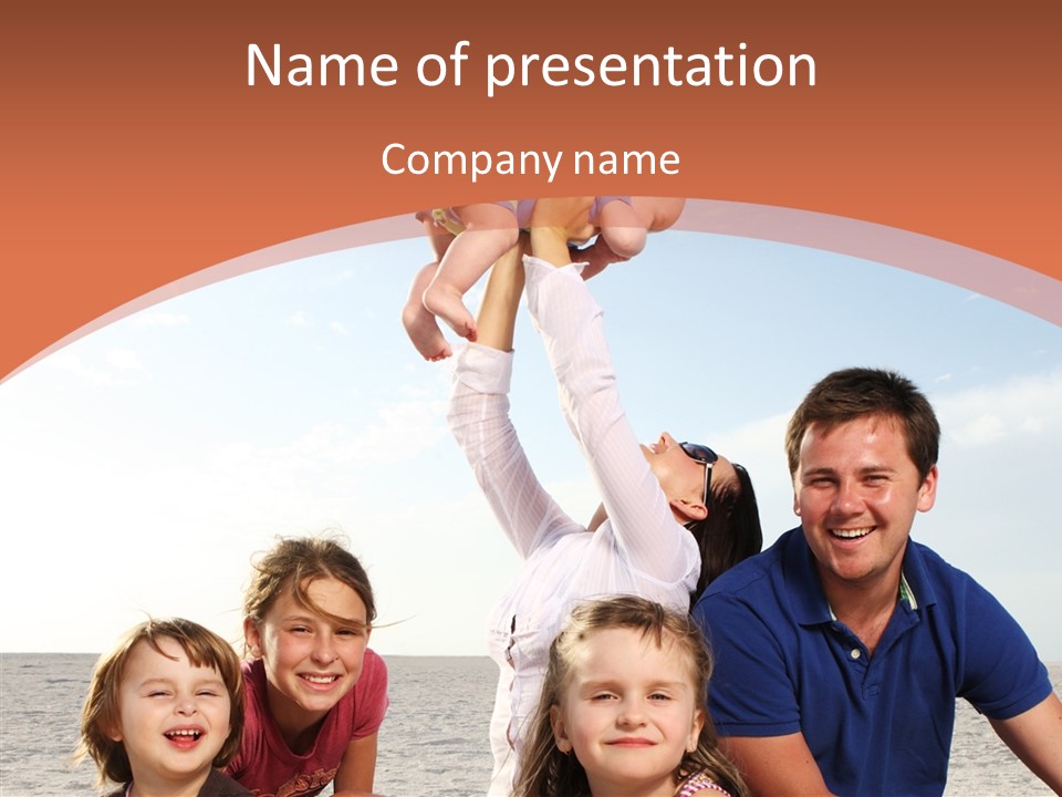 White Care Caregiver PowerPoint Template