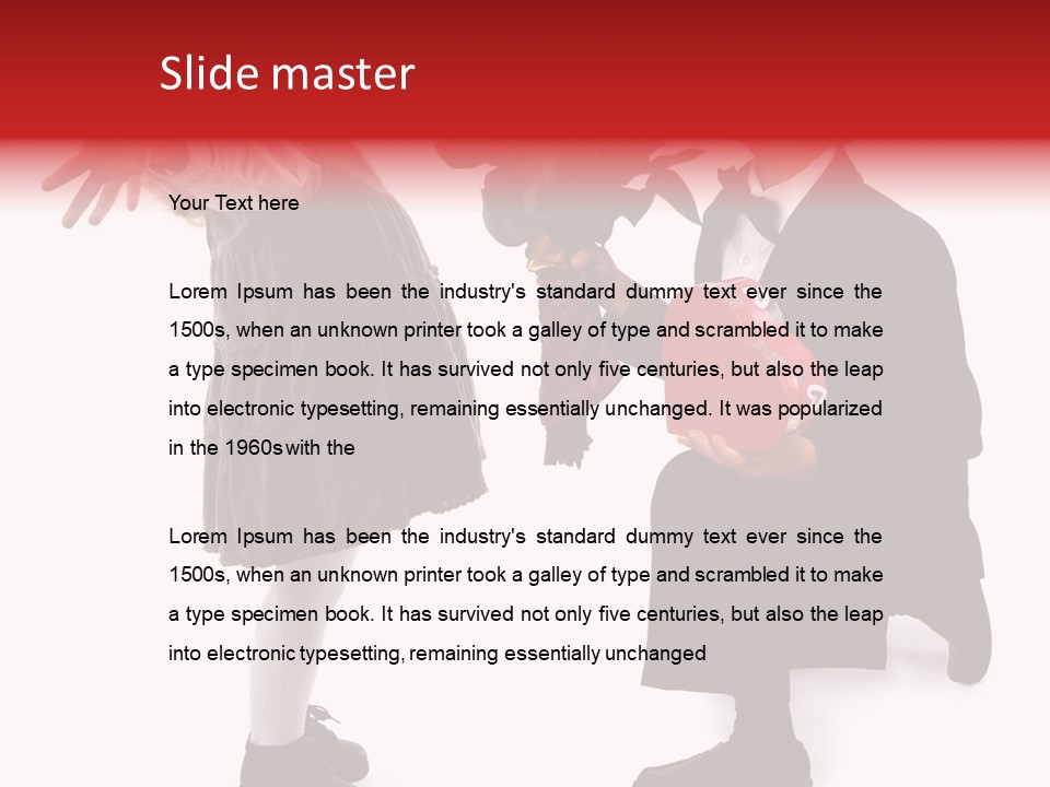 White Grandmother Background PowerPoint Template