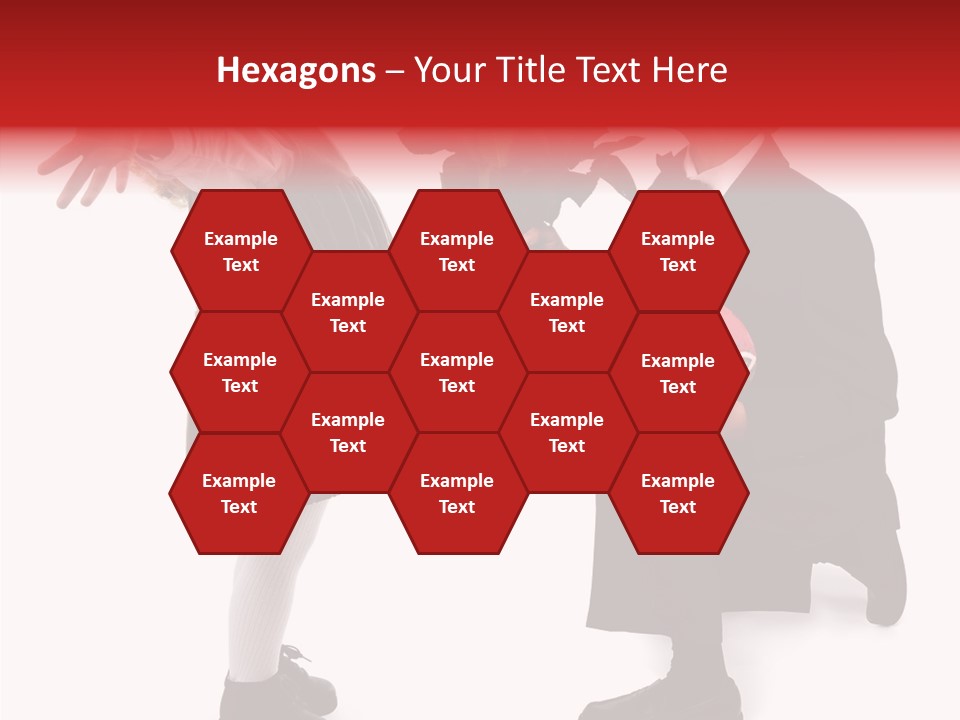 White Grandmother Background PowerPoint Template