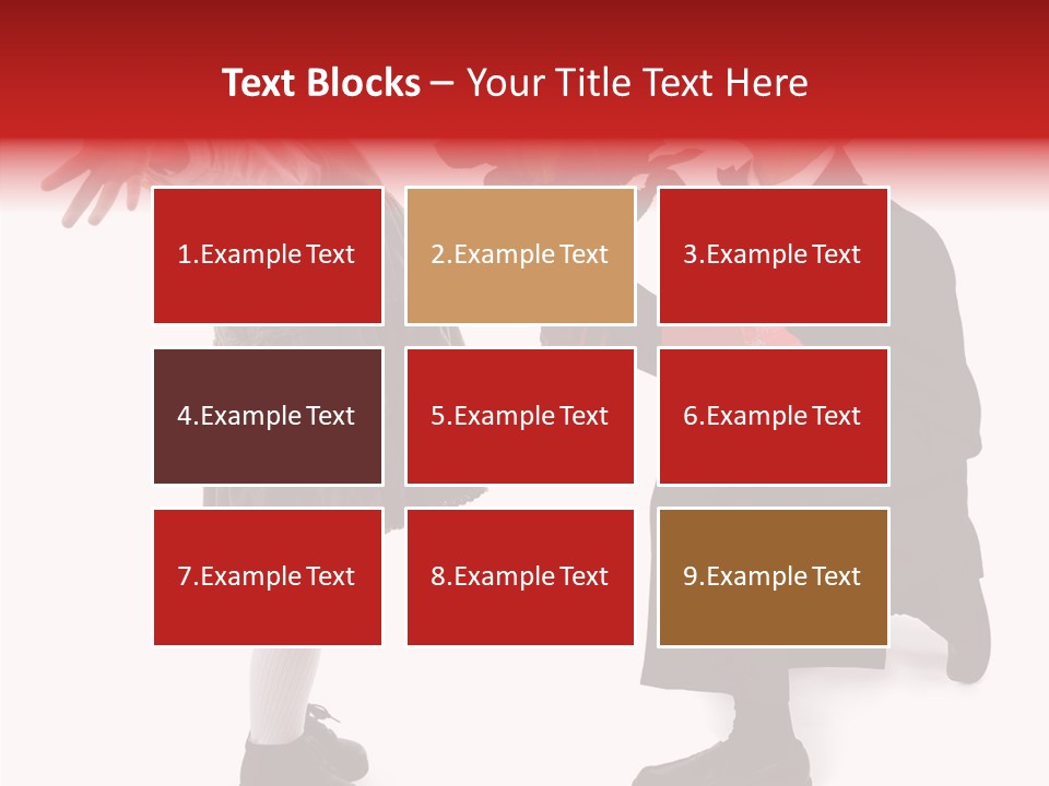 White Grandmother Background PowerPoint Template