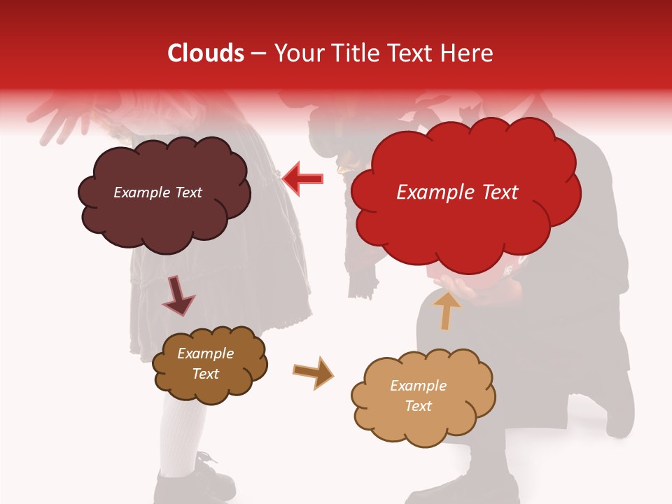 White Grandmother Background PowerPoint Template